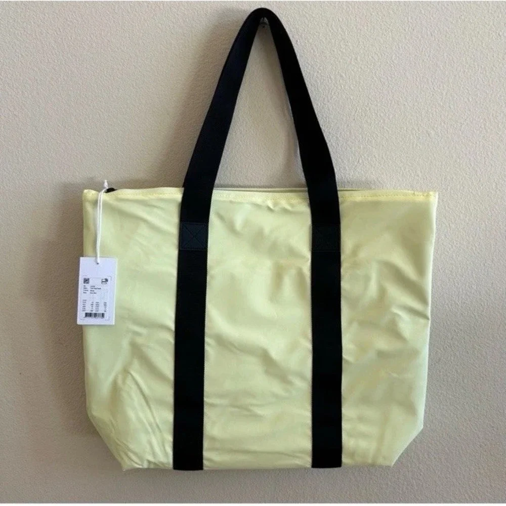 RAINS‎ rush tote bag - waterproof Denmark NWT - commuter new Straw Butter Yellow